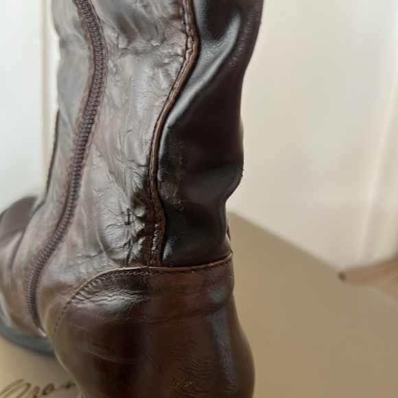 Born Crown Sosie Tall Boots Brown Leather Size 8 - Picture 10 of 10